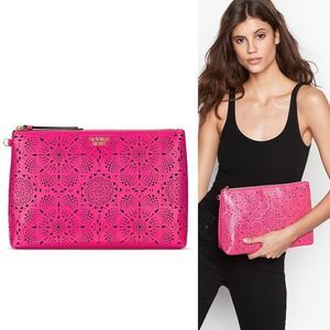 Victoria’s Secret Pink Laser Cut Cosmetic Clutch